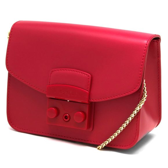 Furla Metropolis Mini Clutch Bag Ruby Red - Picture 1 of 6